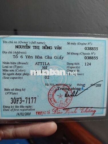Xe attila victoria chính hãng còn mới,xe tốt