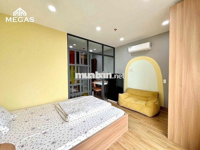 1 phòng ngủ tách bếp full nội thất nằm rộng 35m2 ngay chợ Thạch Đà