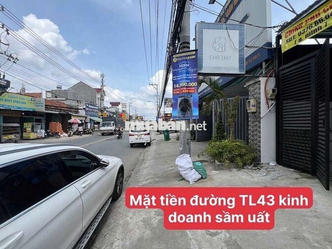 CHO THUÊ NHÀ MẶT TIỀN TỈNH LỘ 43, MỚI XÂY, RỘNG ĐẸP, SIÊU TIỀM NĂNG