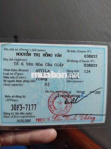 Xe attila victoria chính hãng còn mới,xe tốt