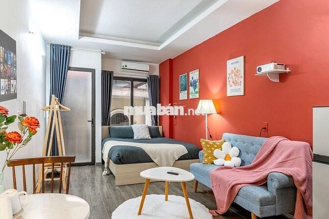 CĂN STUDIO 30M2 FULL ĐỒ, CÓ BAN CÔNG, CHÍNH CHỦ KHU ĐỘI CẤN