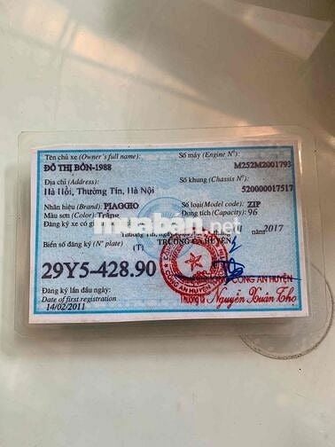 mình cần bán xe zip xe đang đi lại bt giá 2tr800