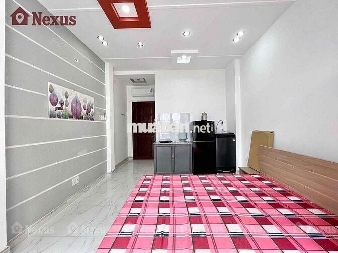 STUDIO BAN CÔNG, MÁY GIẶT RIÊNG FULL NỘI THẤT GẦN CẦU CHỮ Y