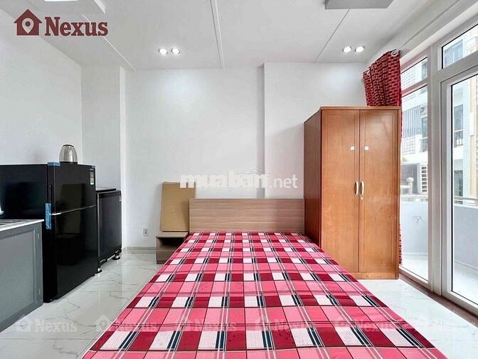 STUDIO BAN CÔNG, MÁY GIẶT RIÊNG FULL NỘI THẤT GẦN CẦU CHỮ Y