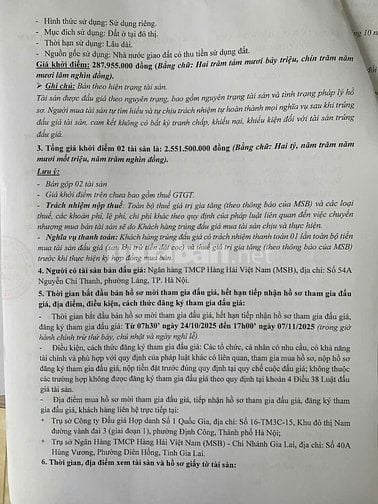 CÔNG TY ĐẤU GIÁ HỢP DANH SỐ 1 QUỐC GIA THÔNG BÁO BÁN ĐẤU GIÁ TÀI SẢN 