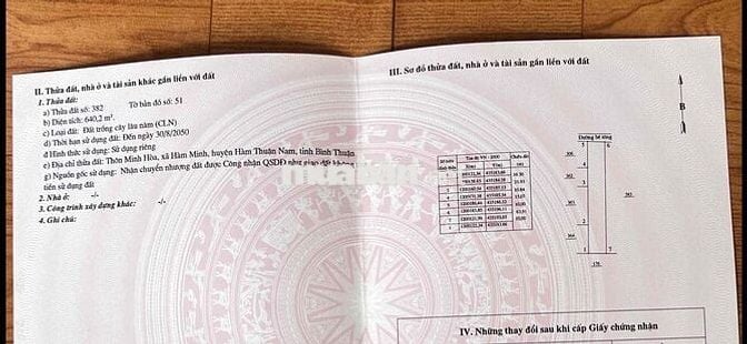 ✅Chính chủ Cần bán 3 lô đất xã hàm minh, huyện Hàm Thuận Nam, tỉnh Bìn