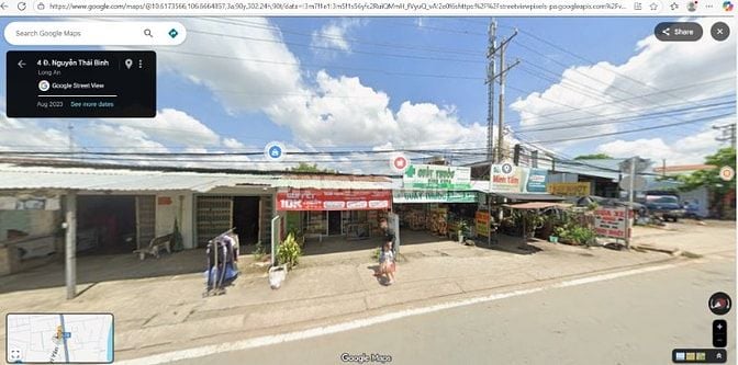 Mặt Bằng Kinh Doanh đối diện CV Nguyễn Thái Bình Cần Giuộc Long An