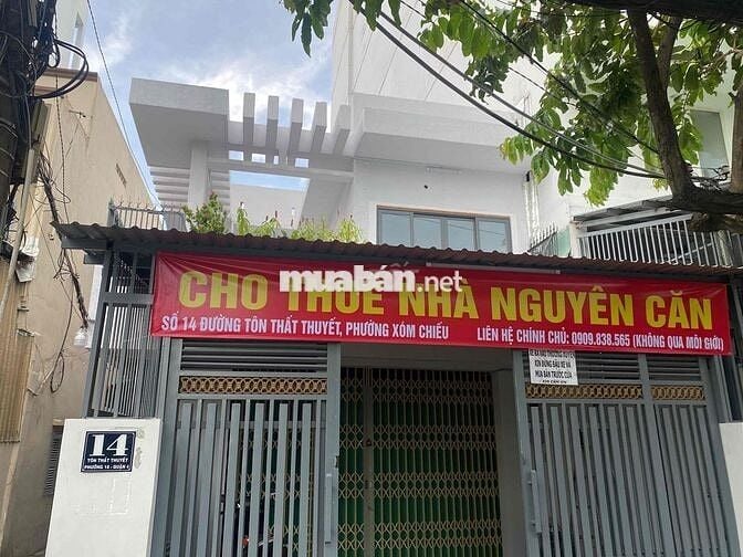 Cho thuê nhà nguyên căn Quận 4