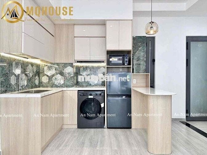CĂN HỘ STUDIO - 1PN - TÁCH BẾP - FULL NỘI THẤT - BAN CÔNG NGAY CÔNG VI