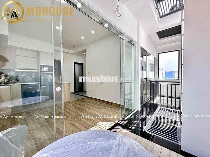 CĂN HỘ STUDIO - 1PN - TÁCH BẾP - FULL NỘI THẤT - BAN CÔNG NGAY CÔNG VI