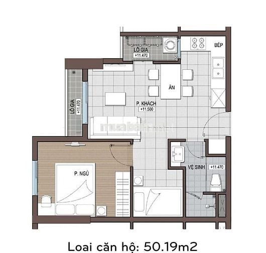 Cho thuê căn hộ Conic Riverside, 1 +PN1W, 15/11/2025  vào ở liền