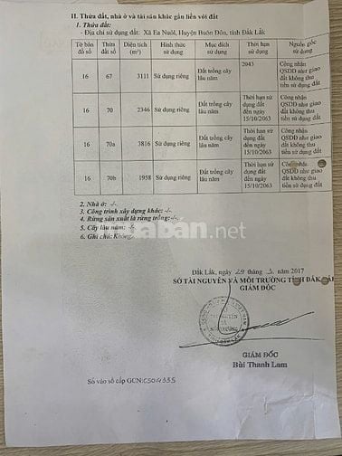 BÁN GẤP ĐẤT VÀNG 1,5HA TẠI EA NUÔL, TỈNH ĐẮK LẮK – CHỈ 430TR/SÀO