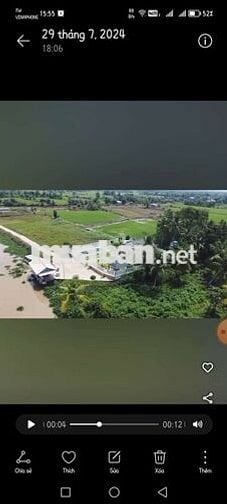 Đất 769m2 Dưỡng già ngay sông Vàm cỏ Đông