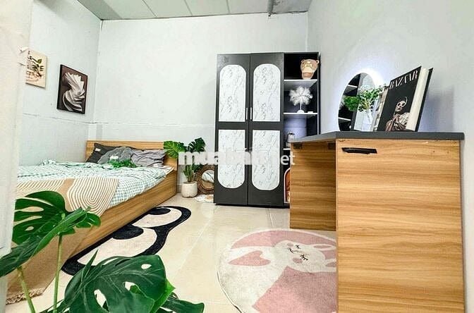 CHDV 1PN Tách Bếp 40m2 Trông sẵn - miễn phí xe- Ngay VLU
