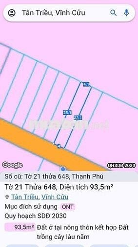 Đất hẻm 43 đường Lò Thổi gần chợ Thạnh Phú