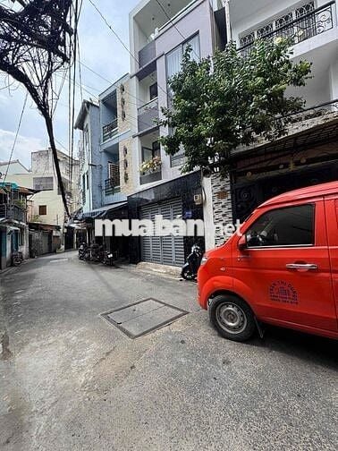 NHÀ 4 TẦNG 3 MẶT HẺM . NGANG 6M. GẦN CHỢ CÂY QUÉO. HXH THÔNG. NHỈNH 8T