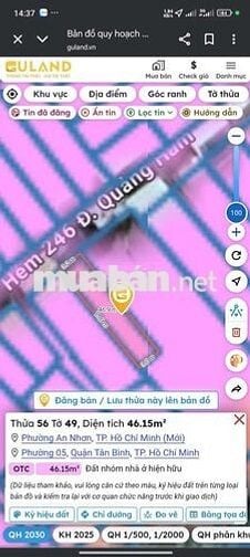 BÁN NHÀ CŨ HẺM DƯƠNG QUẢNG HÀM PHƯỜNG 5