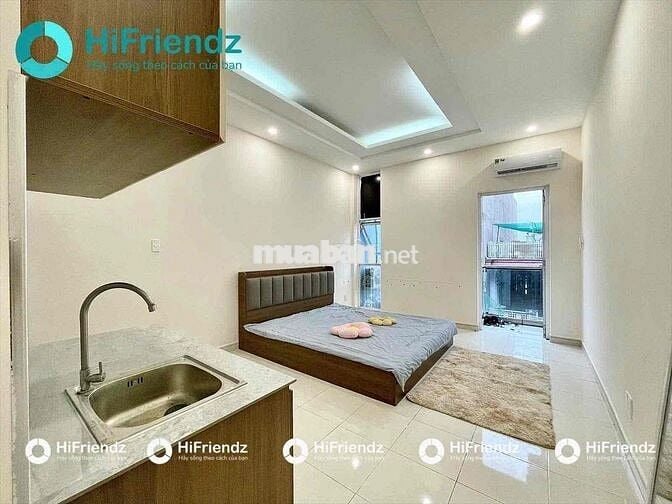 PHÒNG STUDIO BAN CÔNG FULL NỘI THẤT MỚI - GẦN NGÃ TƯ BẢY HIỀN