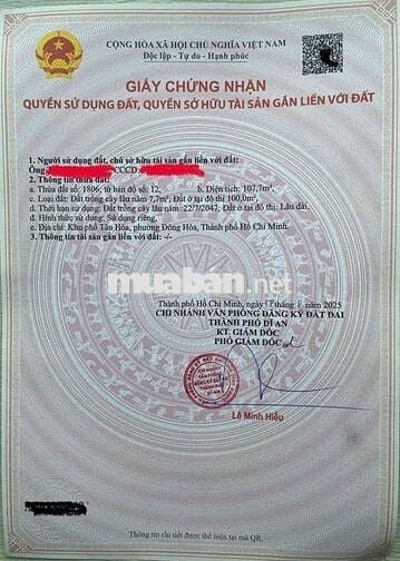 Bán đất mặt tiền đường Tôn Thất Tùng (Thống Nhất), cổng bệnh viện đại