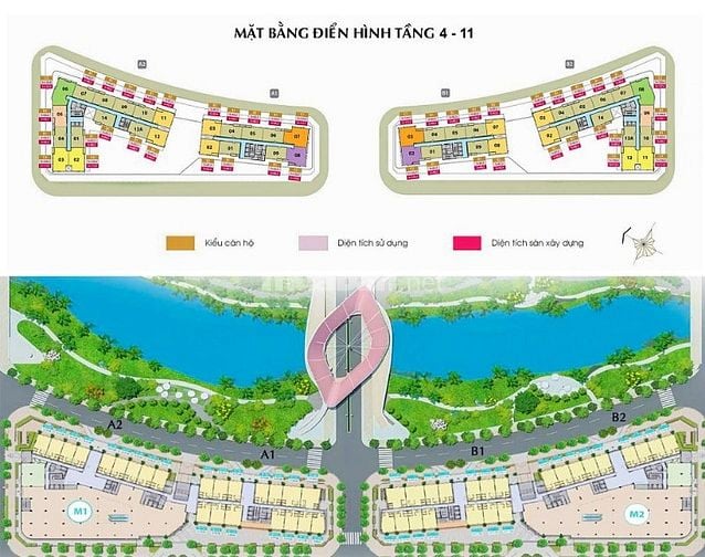 Bán Căn hộ tại Sala Sarimi tầng trung gồm 3 phòng ngủ view đẹp 124m2