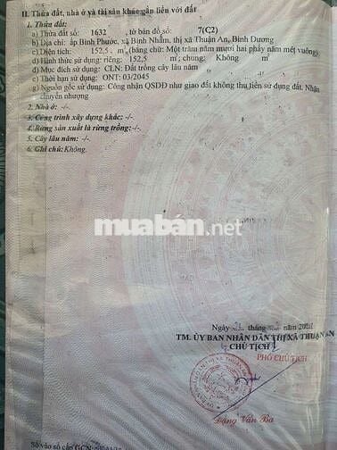 BÁN ĐẤT BÌNH NHÂM 78/  LÁI THIÊU ,TP HCM