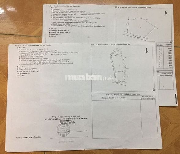 Đất cây lâu năm 15.000m2 đường tỉnh 762, huyện Trảng Bom