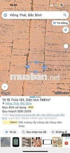 Lô đất 7480m sổ thể hiện đường giá đầu tư cự rẻ