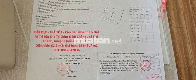 Bán Nhanh Lô Đất Vị Trí Đắc Địa Tại xã Đại Thành,huyện Quốc Oai,Hà Nội Bán Nhanh Lô Đất Vị Trí Đắc Địa Tại xã Đại Thành,huyện Quốc Oai,Hà Nội