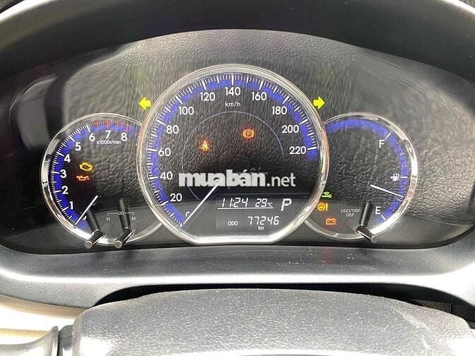 Toyota Vios 2019 1.5G CVT - 77200 km. Bản Full