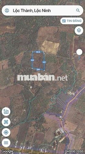 Xã Lộc Thành, Đnai 1,6ha cách QL13 6km giá 7,95tỷ
