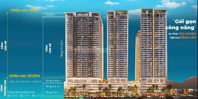 CĂN 2PN VIEW BIỂN HÀNG NGOẠI GIAO - DỰ ÁN NEW TOWN DIAMOND