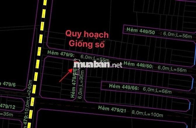 Nhà 2 mặt tiền, gác 2 phòng ngủ, 1WC gần ngã 4 Bốn xã