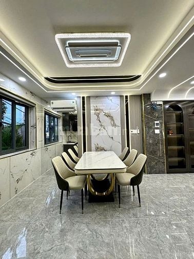 nhà phố siêu đẹp 4,5m x14m, đúc 4 Tấm, mẫu lửng ngược mới nhất 2025
