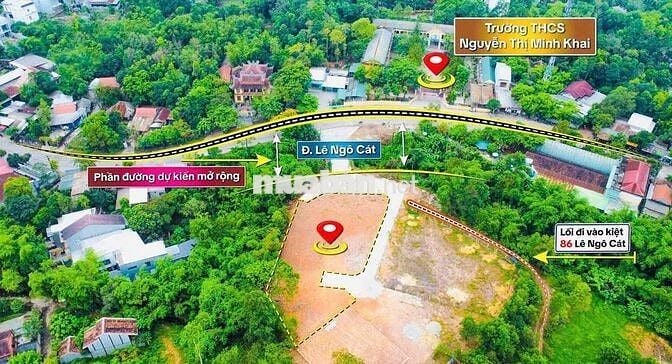 Đất Thuỷ xuân gần trường học, ngay mặt tiền Lê ngô cát