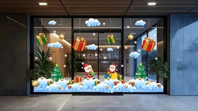 Vẽ Tranh Kính Noel – Trang Trí Giáng Sinh Đẹp & Chuyên Nghiệp HCM