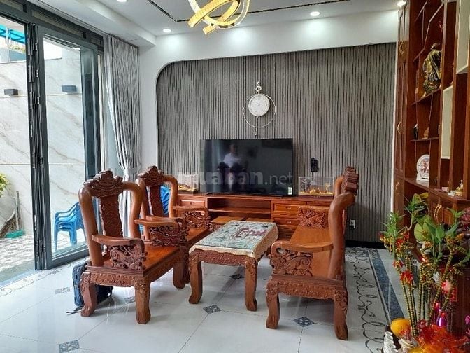 🔥💯Nhà đẹp đường Xe Hơi 6,4x13,5m 4 tầng 4PN SÁT MT BÀ HOM, CHỢ P/LÂM