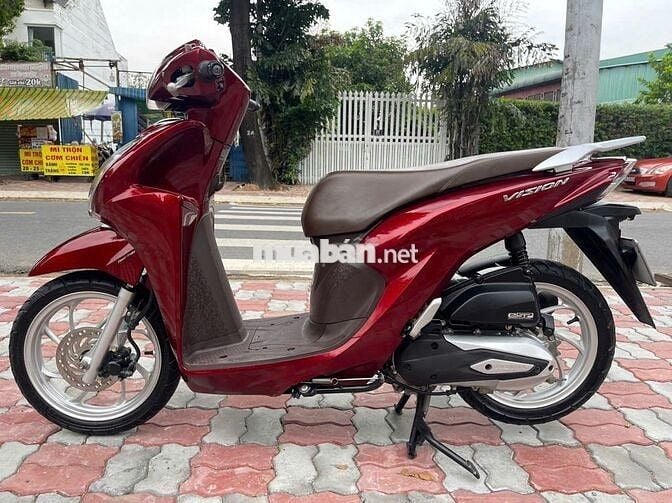 Honda Vision 2022 Màu Đỏ Smartkey - HỖ TRỢ NỢ XẤU