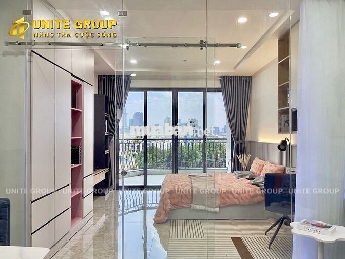 Cho thuê căn hộ 1PN Bancol mgr mặt tiên Trần Xuân Soạn view sông mát