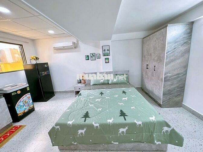 CHO THUÊ CĂN HỘ STUDIO ĐẸP – FULL NỘI THẤT – MÁY GIẶT RIÊNG - FREE DV