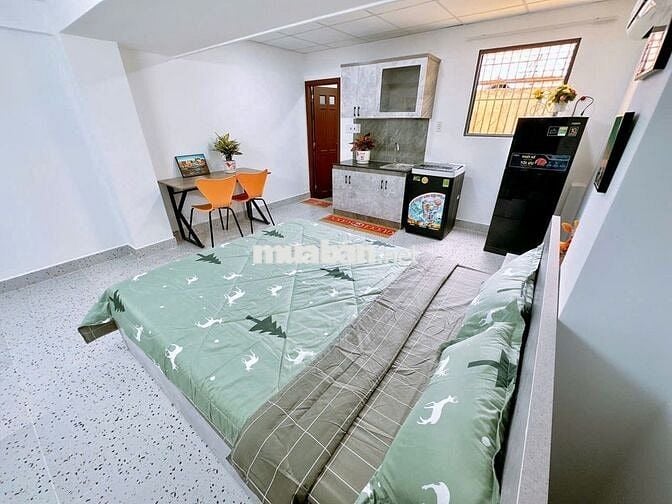 CHO THUÊ CĂN HỘ STUDIO ĐẸP – FULL NỘI THẤT – MÁY GIẶT RIÊNG - FREE DV