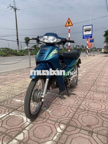 Xe Wave đời 2002 xanh dương dân chơi