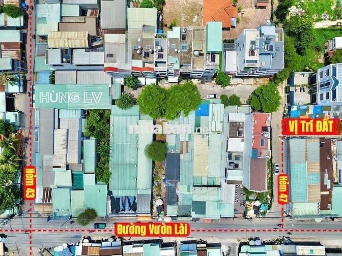 Cần bán lô đất đường vườn lài 1/ dt 121 m2 full thổ cư