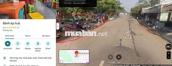 BÁN ĐẤT MẶT TIỀN LÊ NGÔ CÁT - CHÍNH CHỦ - THỦY XUÂN - HUẾ
