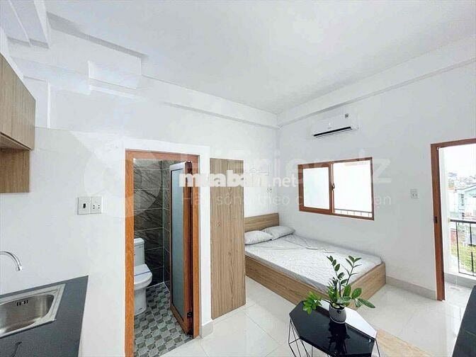 STUDIO BAN CÔNG FULL NỘI THẤT NGAY CHỢ HẠNH THÔNG TÂY