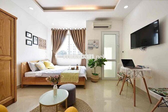 Cho thuê căn hộ dịch vu cao cấp, ban công full nội thất