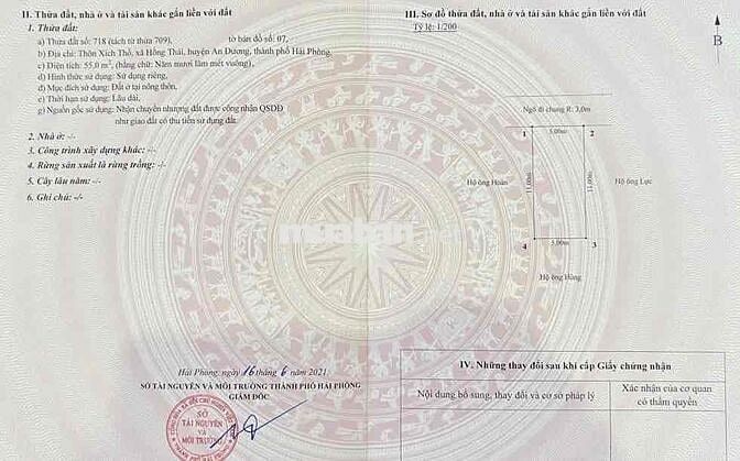 Đất 55m2 ngang 5m thôn Xích Thổ, Hồng Thái chỉ hơn 1.1 tỷ đồng