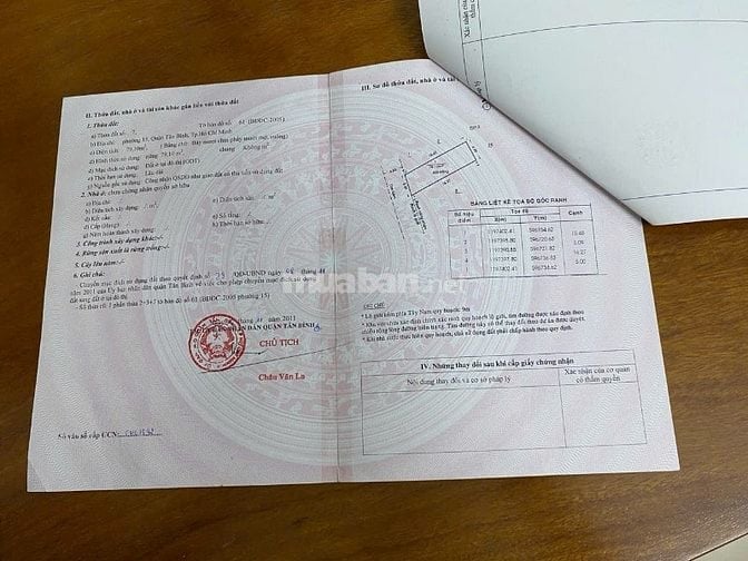 Cần bán gấp nhà đường 8m phường 15 Tân Bình dt sd 235m dt đất 79m