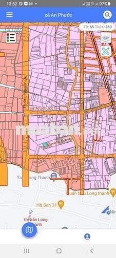Đất thổ cư, sổ đỏ trung tâm cách trung tâm thị trấn Long Thành 1 km