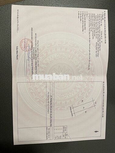 Đất thổ cư, sổ đỏ trung tâm cách trung tâm thị trấn Long Thành 1 km
