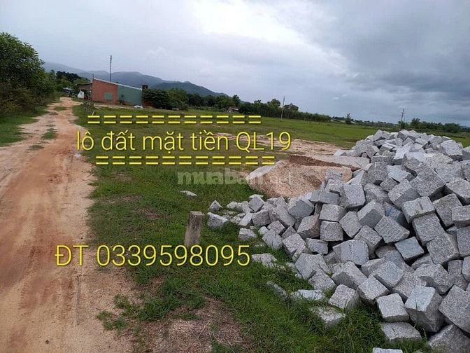Bán đất mặt tiền QL19B đối diện cụm CN Cát Nhơn, Phù cát, Bình Định